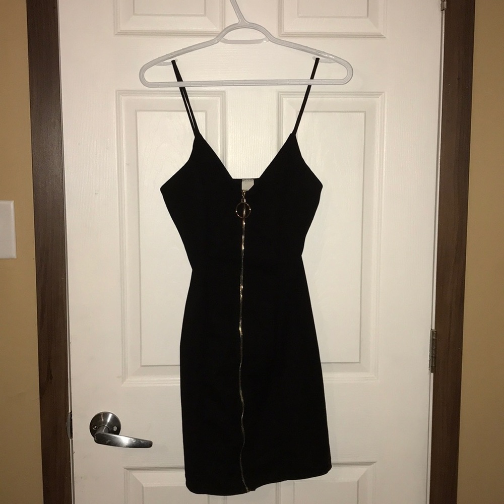 Zipper Mini Dress